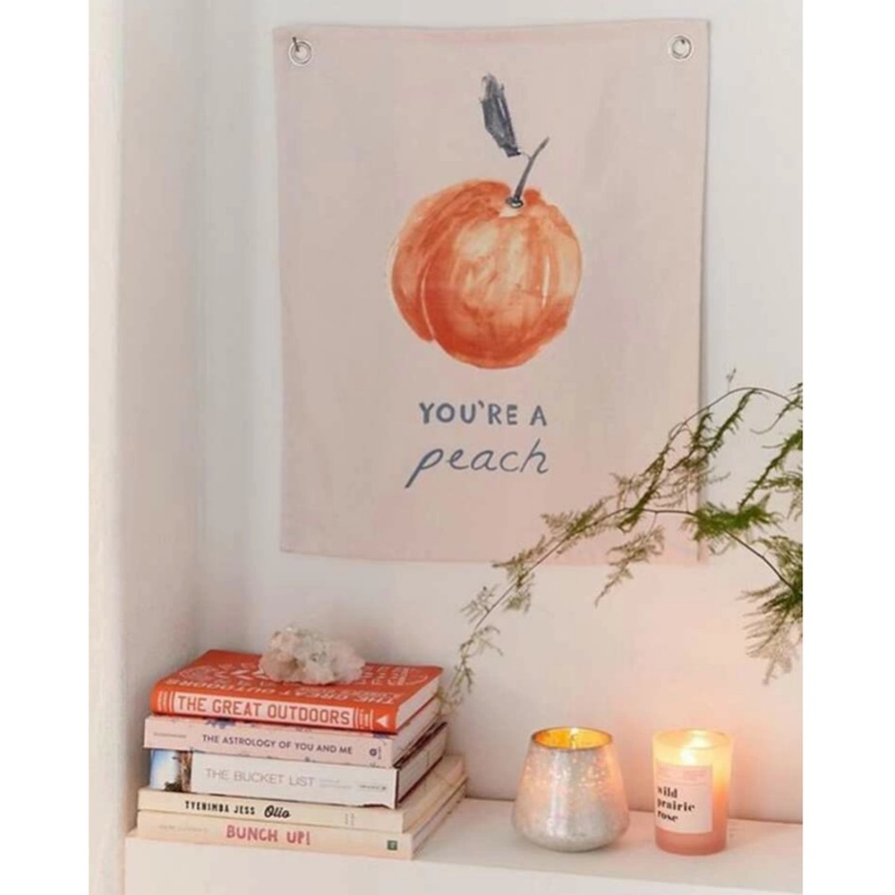 RESTOCK “You’re A Peach” Hanging Tapestry - Picture 1 of 3